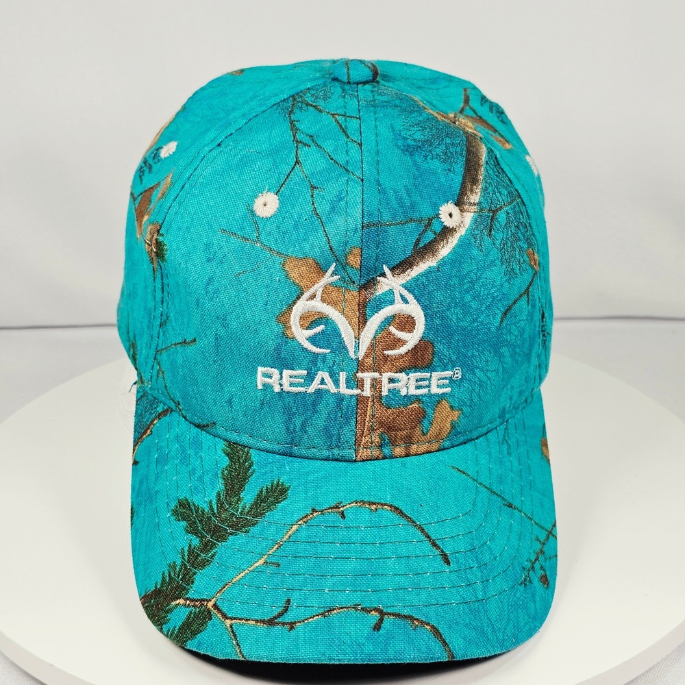 Realtree Camo Baseball Cap Turquoise Outdoor Cap OSFM